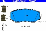 Bremsekloss sett (ATE) 13.0460-5606.2