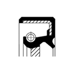 Veleno sandariklis, diferencialas; veleno sandariklis, skirstomoji dėžė; veleno sandariklis, rato stebulė (CORTECO) 19035154B