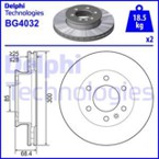 Stabdžių diskas (DELPHI) BG4032