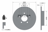 Stabdžių diskas (TEXTAR) 92130500