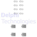 Priedų komplektas, diskinių stabdžių trinkelės (DELPHI) LX0075