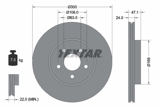Stabdžių diskas (TEXTAR) 92109603