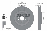 Stabdžių diskas (TEXTAR) 92103205