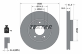Stabdžių diskas (TEXTAR) 92133903