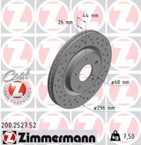 Stabdžių diskas (ZIMMERMANN) 200.2527.52