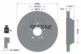 Stabdžių diskas (TEXTAR) 92176303