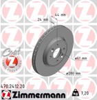 Stabdžių diskas (ZIMMERMANN) 470.2412.20