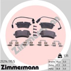 Stabdžių trinkelių rinkinys, diskinis stabdys (ZIMMERMANN) 25214.175.5