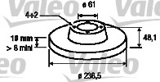 Stabdžių diskas (VALEO) 186435