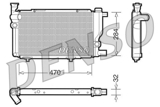Radiatorius, variklio aušinimas (DENSO) DRM21013