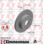Stabdžių diskas (ZIMMERMANN) 200.2523.52