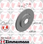 Stabdžių diskas (ZIMMERMANN) 250.1345.20