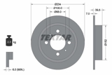 Stabdžių diskas (TEXTAR) 92080000
